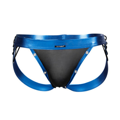 c4m-desire-jockstrap-blue-leatherette-extra-large