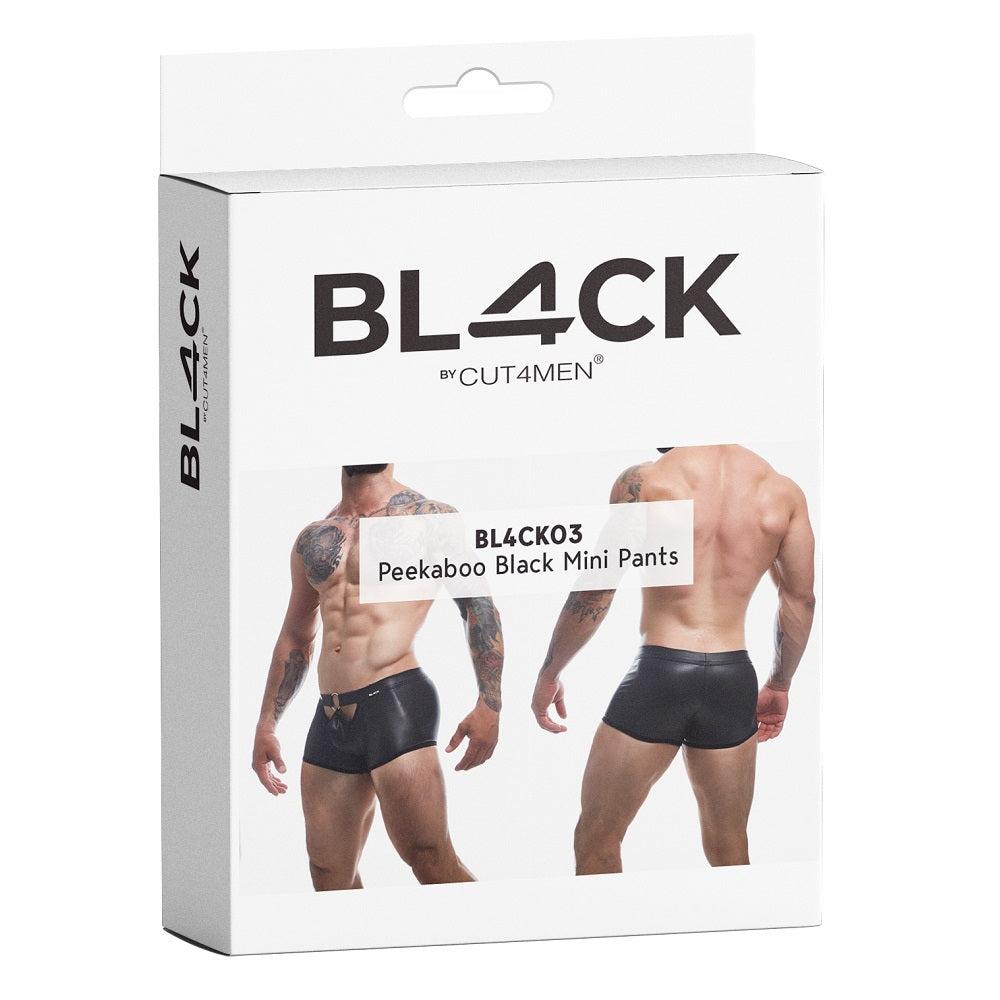 c4m-peekaboo-black-leatherette-mini-pants-extra-large