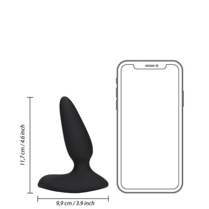 smooth-vibrating-anal-plug-with-remote-control-black